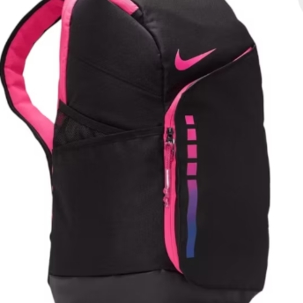 Nike Black and Pink Sports Backpack
